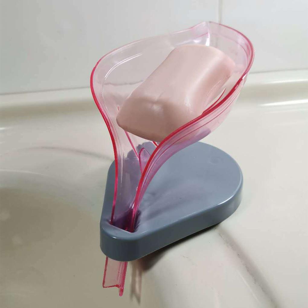 Office Sponge Holder with Sucker Nail-free Puncture-free Suction Cup Self-draining Dish Shower Sink Sponges Tray Organizer