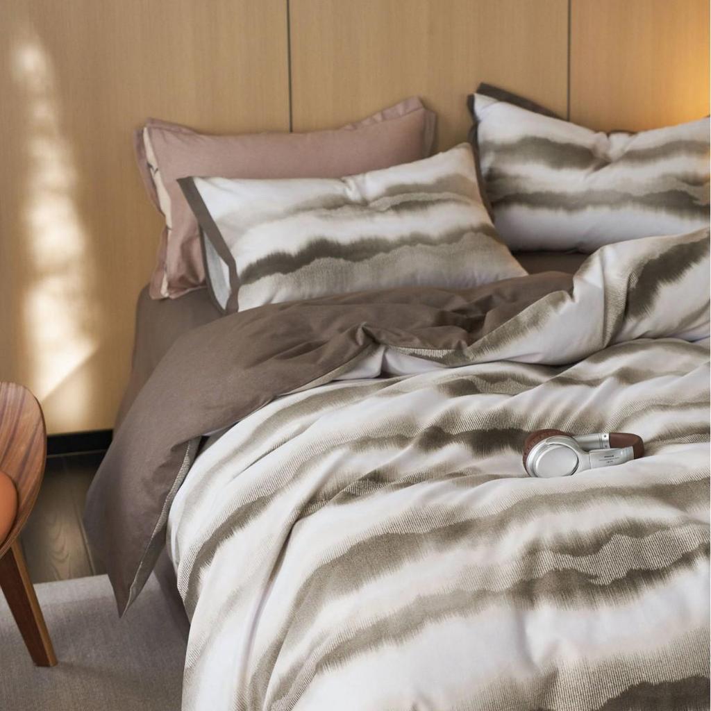 Premium 60s Brushed Cotton 4-Piece Sheet Set: Thickened, Warm, Autumn/Winter American Style