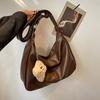 Soft Tote Bag Large Minimalist Tote Bag Crossbody Strap And Zipper - With a Hanging Charm