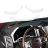 3x Dashboard Trument Strips Decor Cover for Ford F150 2015- Oxford White