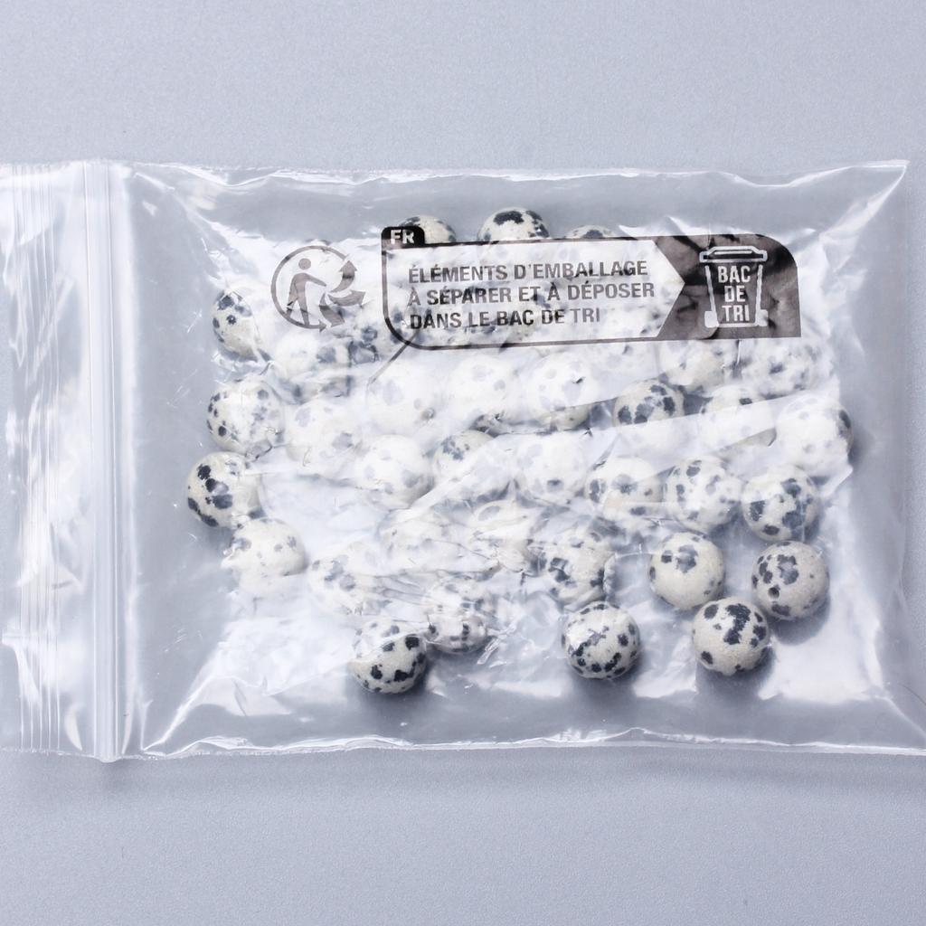 60-20pcs 4 6 8 10 12MM Speckle Natural Stone Dalmation Jasper Round Beads For Jewelry Making Bracelet Necklace Accessories