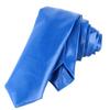 [White Fang] Leather Tie, Solid Color, Business, Elegant, Simple, Casual, Men's NC099 (Blue)
