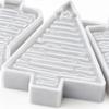 3-Cavity Holiday Tree Shape Casting Mould for Scented Candle Casting, Soap Making Decorative Gypsum Figures