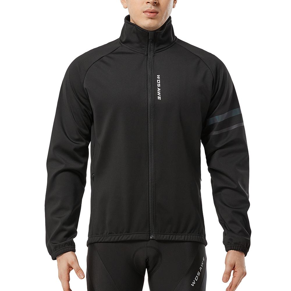 Cycling Sets WOSAWE Mens Winter Thermal Jacket Pants Gel Padded