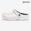 Authentic Men's & Women's Student Couple Winter Crocs Fur Slippers Fur Slides Office School Fur Indoor Shoes Winter Boots White