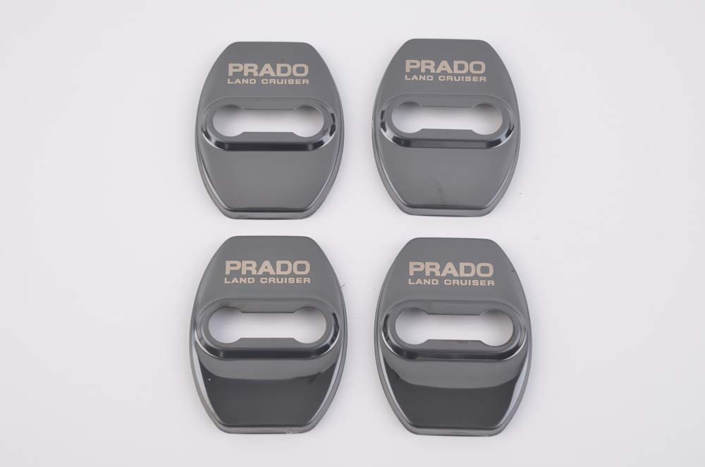 Land Cruiser Prado 150 Series Door Striker Stainless Steel Cover Metallic Custom Dress Up