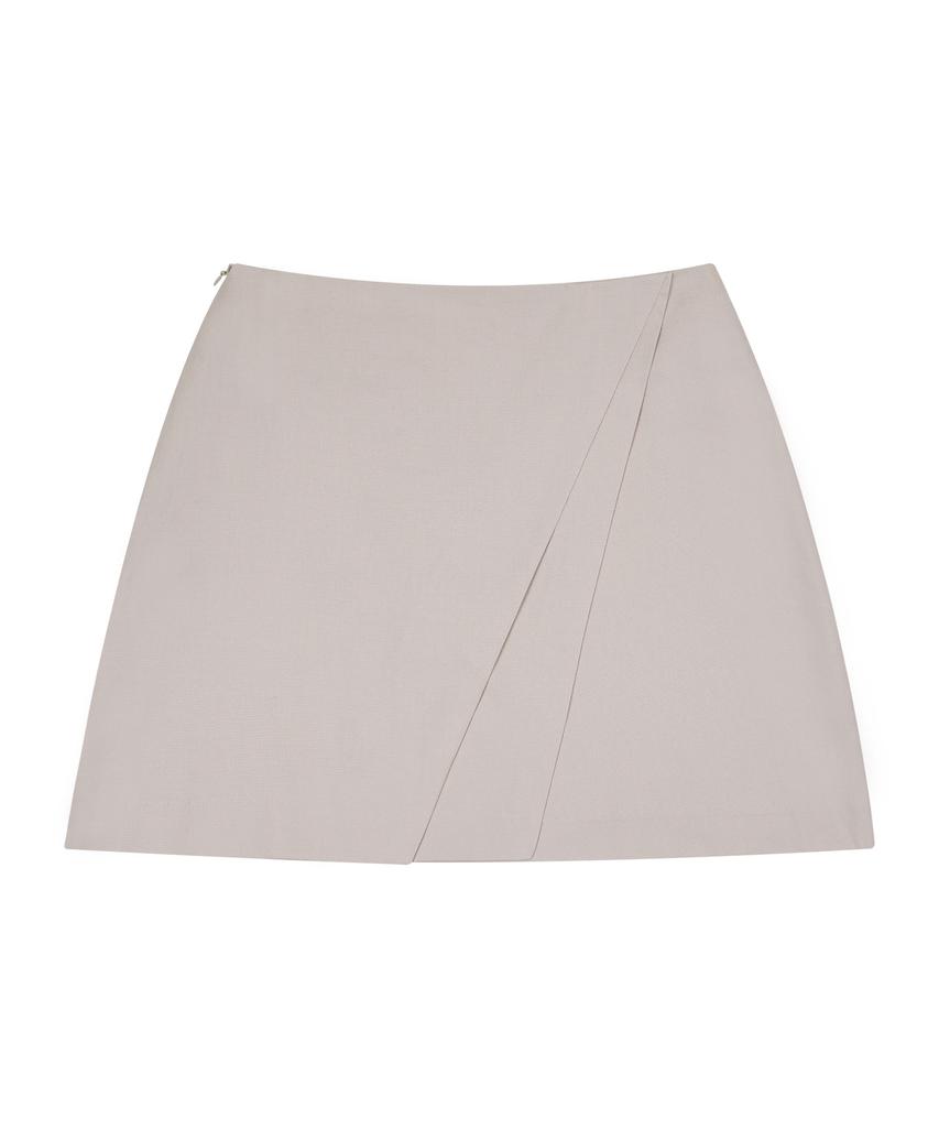 Hye Young Kim Double Diamond Line Mini Skirt - Light Beige