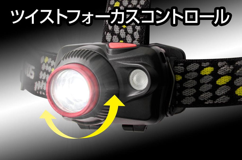 GENTOS WS-643HD Double Star LED Headlamp [450 Lumens / 3.5 Hours of Operation / Dustproof and Water-Resistant] Uses 3 AAA Batteries or a Rechargeable