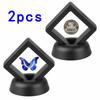 Black Coin Display Holder 50*50 Mm Gold/Silver Coins 2pcs Coins Medals Jewelry New