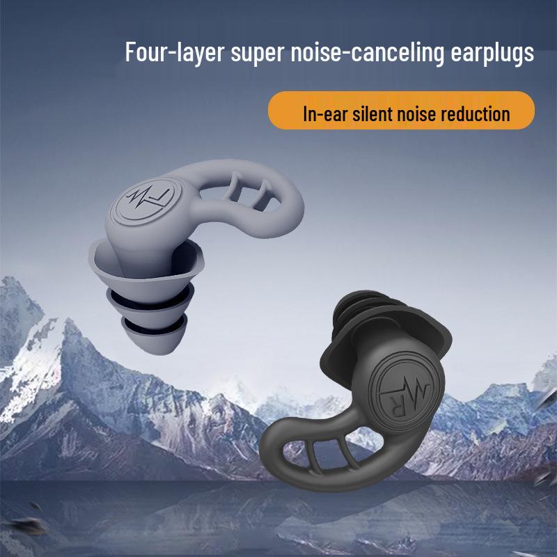 Silicone Soundproof Earplugs: Sleep, Study & Swim Noise Reduction