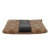 COACH Corner Zip Leather Pochette Clutch Coin Wrist Bag Wallet Small Women's Black Brown (Unisex) Wallets 58035 IMCBI