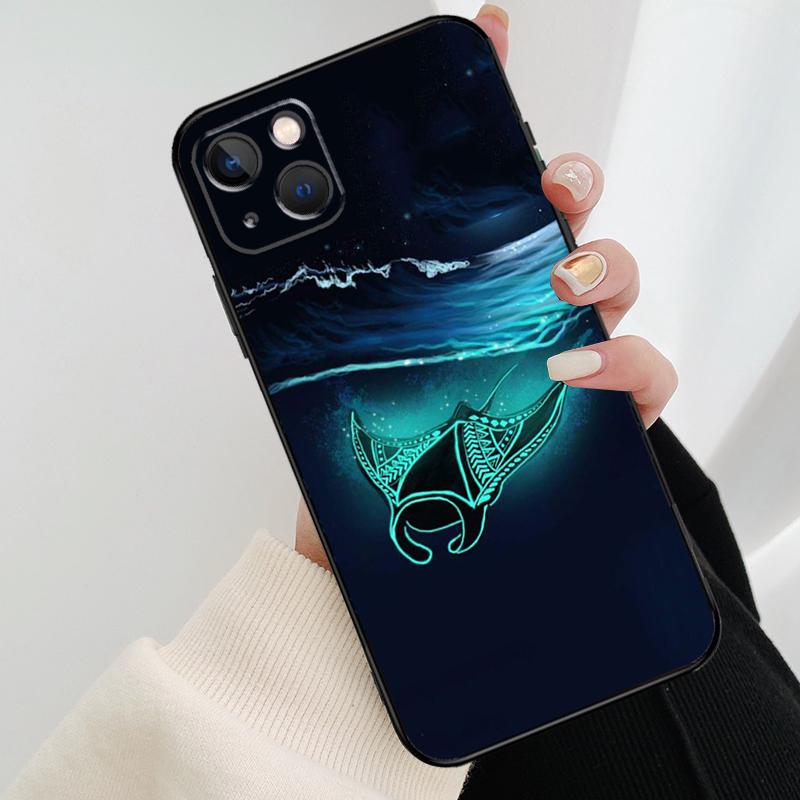 Animal Manta Ray Phone Case For iPhone 17 Pro Max 14 13 12 11 15 16 Pro Max mini 16 15 Plus 16e 17 Air Cover