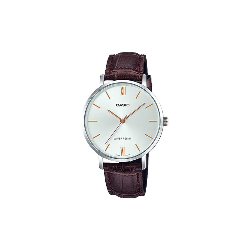 Casio DRESS Simple Belt Fashion Quartz Movement Genuine Leather Strap Japanese and Korean Watch Women s Watch White Dial LTP-VT01L-7B2 белый