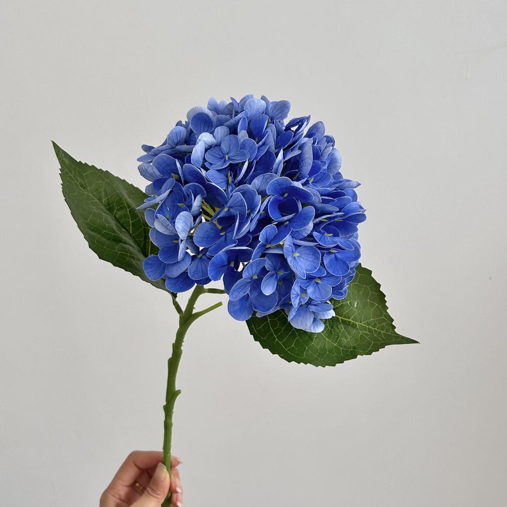 1Pcs Artificial Hydrangea Flowers Real Touch Artificial Hydrangea Branches Decoration Wedding Bouquet Flower Arrangement