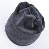 Winter Beanie Hats For Women Cut Hat With Rhinestone Cat Pattern Beanie with Ear Velvet Hat For Girl