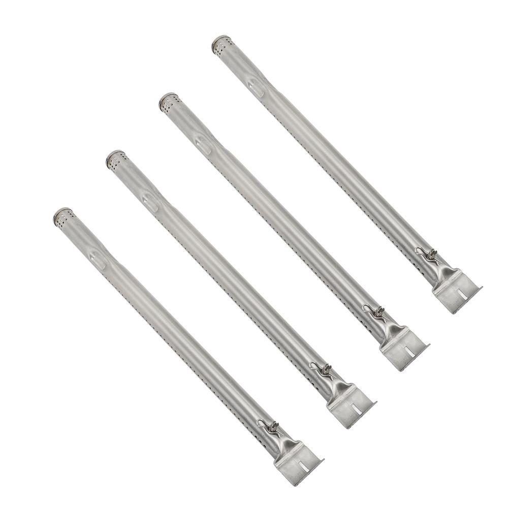 4 Pcs High Strength Burner Tube Silver Burner Pipe Durable BBQ Grill Burner Grill Replacement Parts