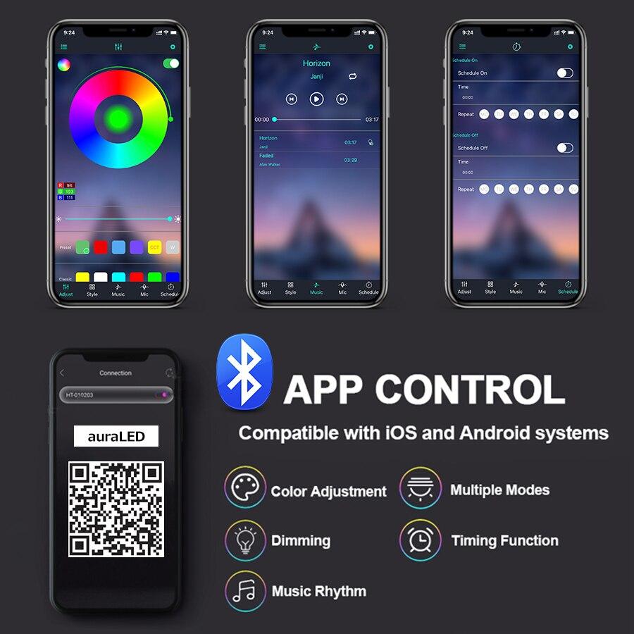 Bluetooth Smart Sunset Projection Lamp Sunset Projector Night Light App Remote Led Lights for Living Room Decoration Photography Gifts