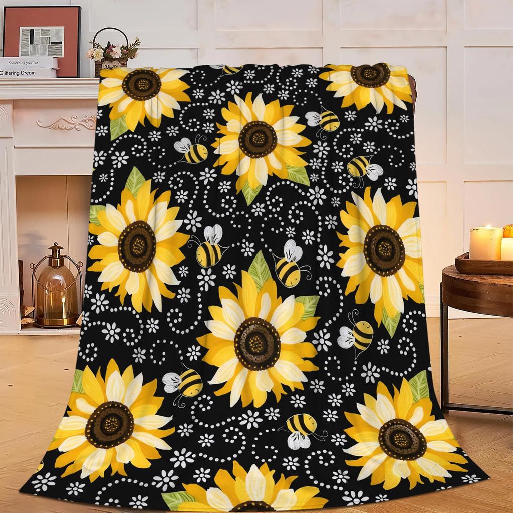Cartoon fish animal Printed Blanket for Sofa Bed Travel Camping Living Room Office Conditioning Blanket for All Seasons Gifts