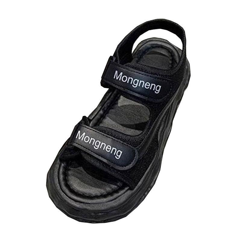 Sportsandalen Damen Sommer 2025 neu vielseitig leicht Plateau lässige Strandschuhe Klettverschluss-Sandalen