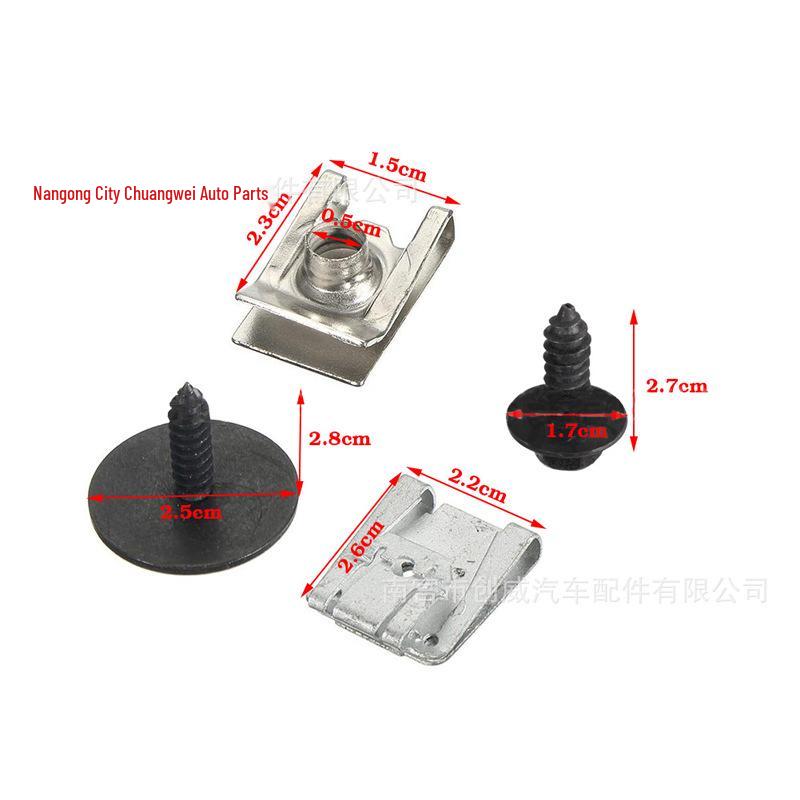 Mercedes Engine Chassis 24-Piece Set: Clips, Screws, Bolts, Nuts for Under Cover Splash Shield