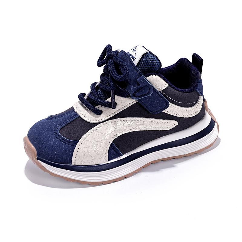 

Children s Blue Hundred Non-slip Kids Single Shoes Sneakers Four Seasons 3-14 Years Old Mesh Breathable Boys Girls Tennis Shoes 35
