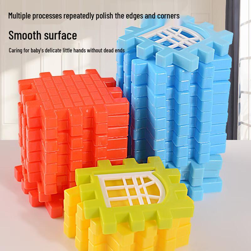Lezhe Kids' Large House Building Blocks Set