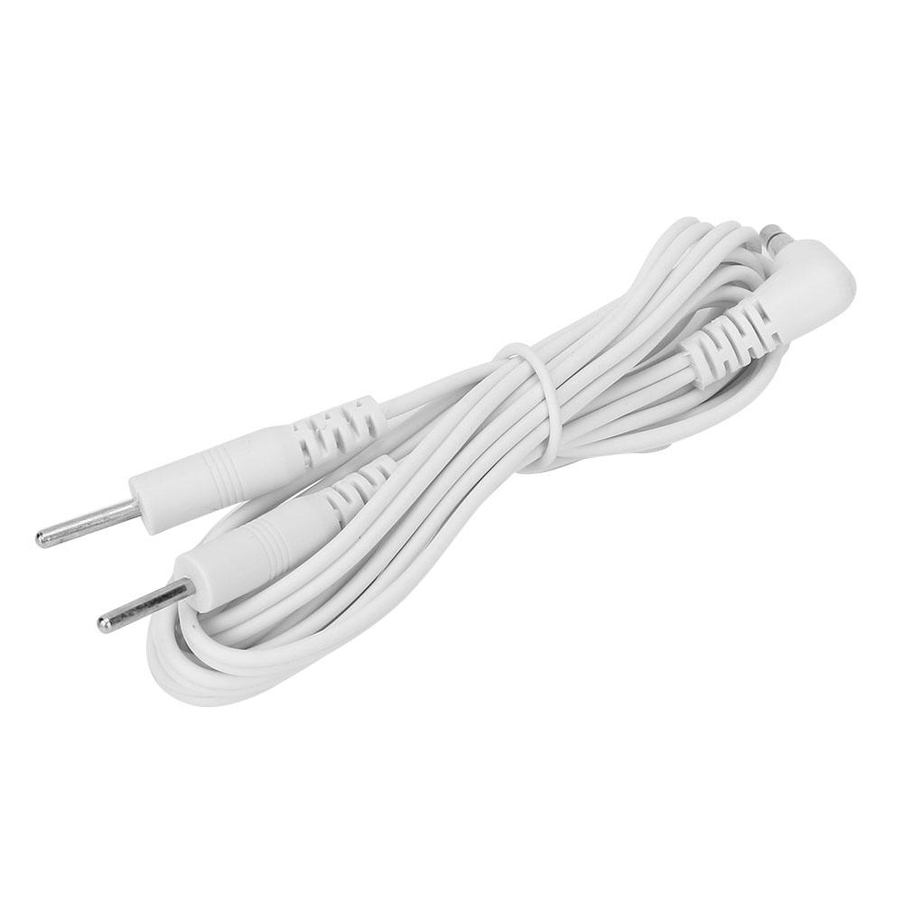 10pcs DC 3.5mm Pin Type Electrode Wires Cable for TENS Unit Physiotherapy Machine2 In 1Pin