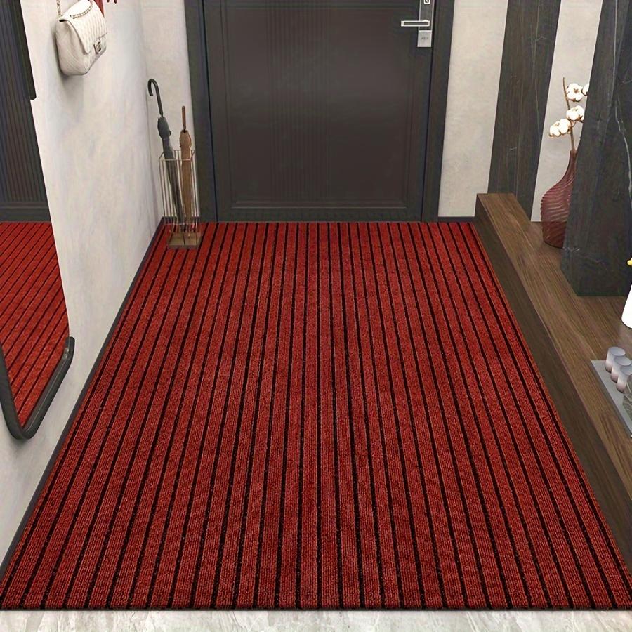 DIY Solid Color Striped Kitchen Door Mat Floor Mat Room Decoration Self-adhesive Non-slip Carpet Home Decor Hallway Rug Entrance