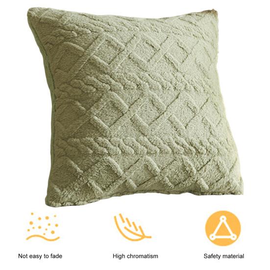 45x45cm Lightweight Pillow Cover Jacquard Weave Washable Protective