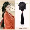 Ancient Hanfu Set: Wei Jin Headdress & Warring States Robe with Bun Styling