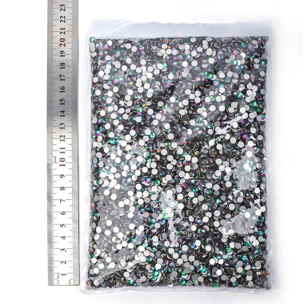 Weichen Big Bag Flat Bottom Diamond Color Plated Crystal Diamond Decorative Rhinestone Diy Nail Art Glass Jewelry Accessories