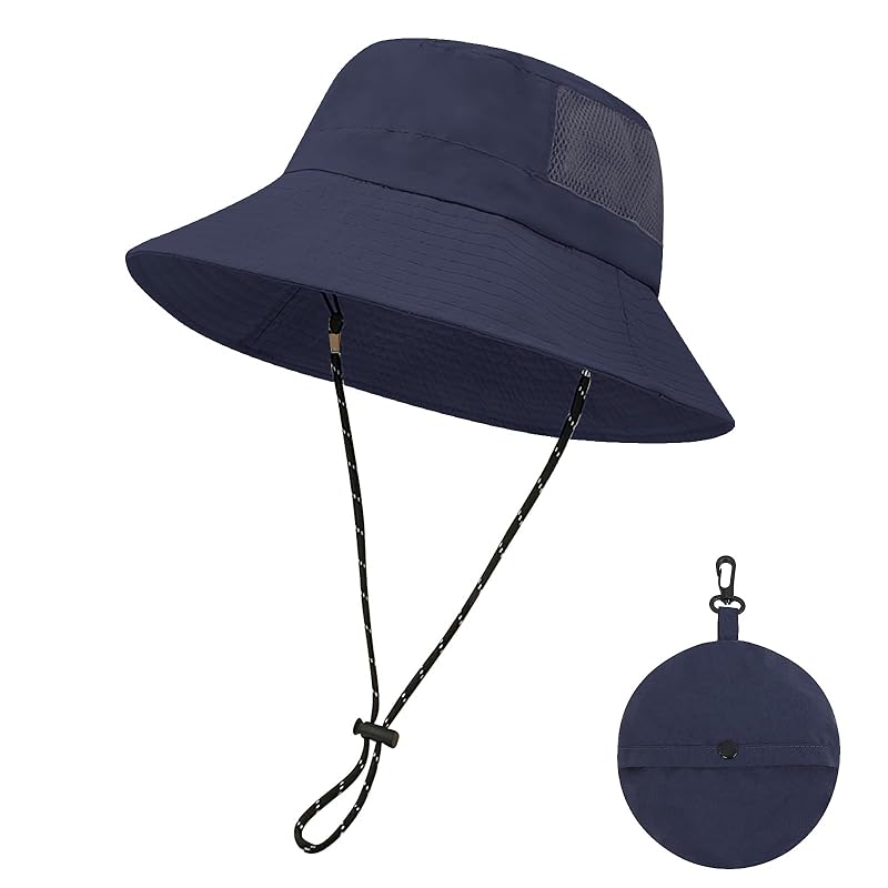 

[HORADON] safari hat Men s [Upgraded ventilation structure, compact storage, UPF50+ certified] UV protection hat UV protection sun protection water