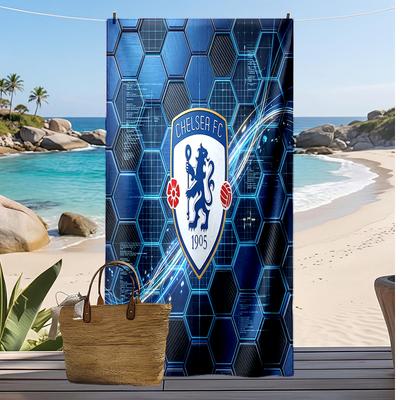 Chelsea FC Printed Beach Towel Quick Dry Soft TowelPortable Large Rectangular Beach Blanket for Travel Swimming Pool