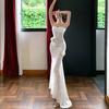 Super Unsterbliche Schönheit Reines Verlangen Dreidimensionale Blume Temperament Trägertop Kleid Sexy Schlankes Kleid