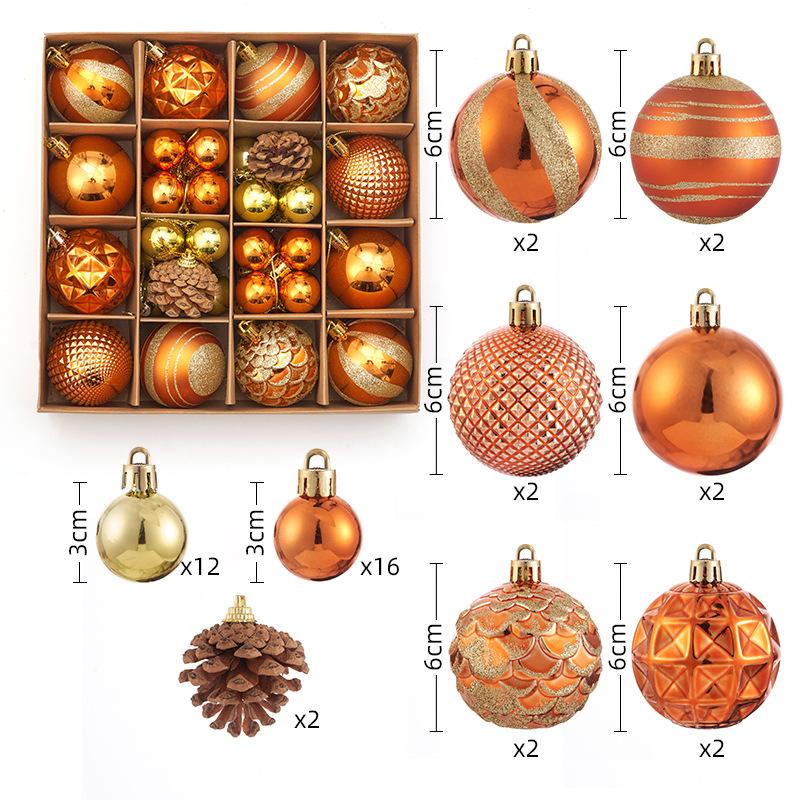 Christmas Decorations 44 Sets Electroplating Painted Balls New Christmas Balls Christmas Tree Pendants Christmas Balls