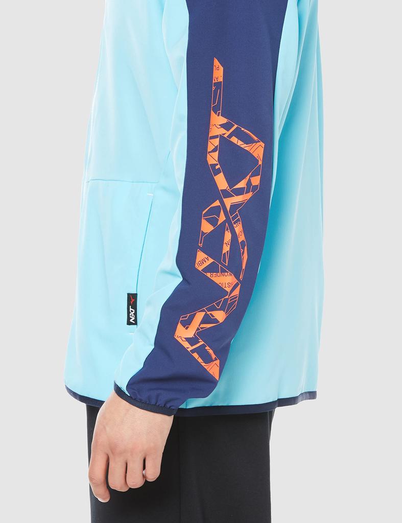 Move Cross Training Slim Easy To Move Size 32JCA220 N-XT Jacket, Moisture-Wicking, Quick-Drying, Fit, In, Bluefish/Estate Blue, L,