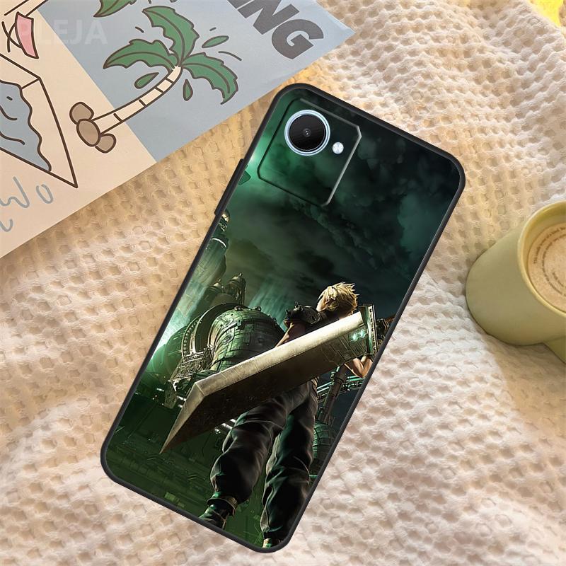FINAL FANTASY Cloud Strife Case For Realme C55 C71 C67 C51 C75 C63 C61 C65 C53 C35 11 12 13 14 Pro Plus GT6 GT7 15 Pro