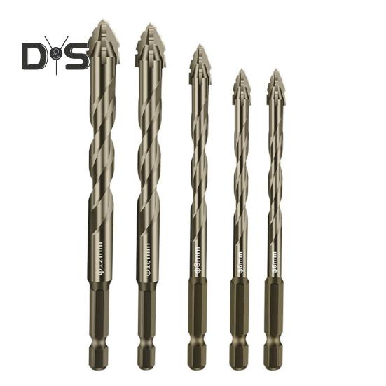 

5 шт. четырехгранных зубчатых эксцентриковых сверл, высокопрочных, устойчивых к коррозии, многофункциональных сверл 5pcs