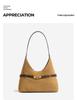 Vintage Suede Hobo Shoulder Bag - Large Capacity, Simple Design for Women
