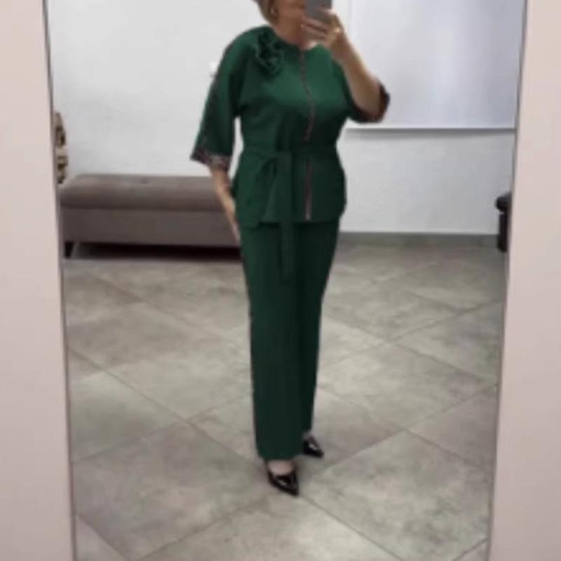 Elegant Leopard Print Floral Patchwork Women s Fashion Set - 2025 Collection XL