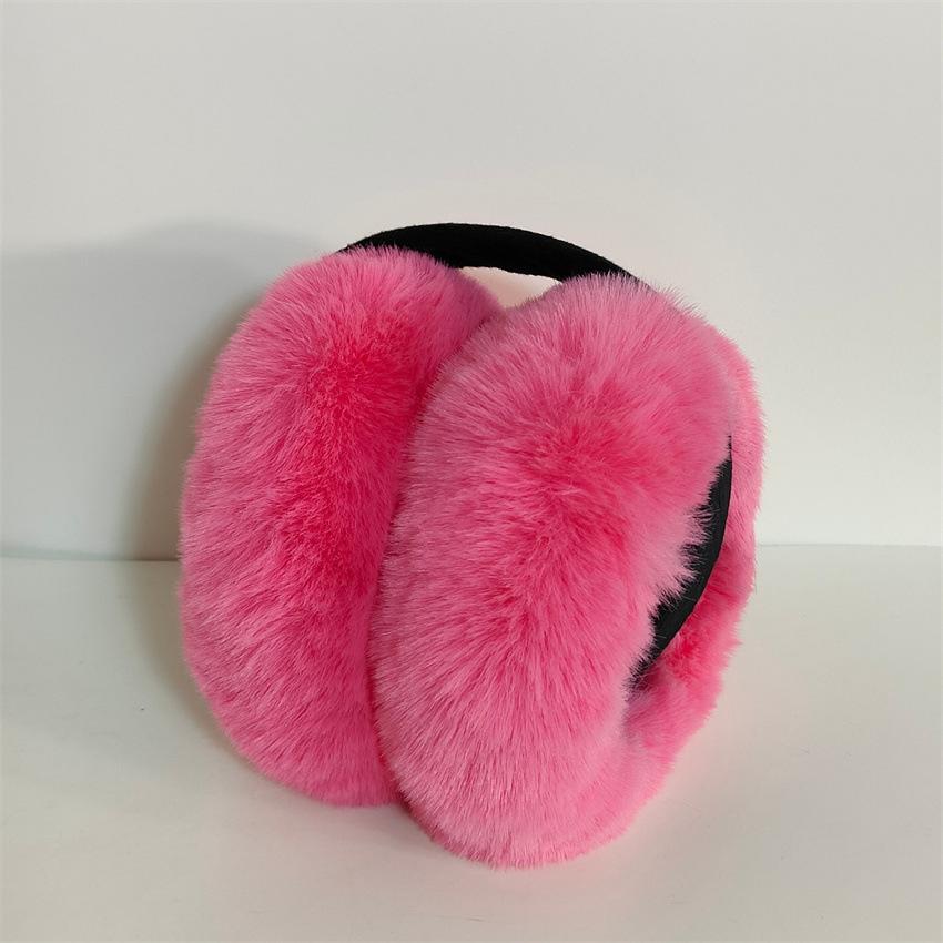 

Foldable Earmuffs Stylish Plush Ear Warmers Women Ear Muffs Foldable Winter Earmuffs For Fishing Cycling Winter червоний
