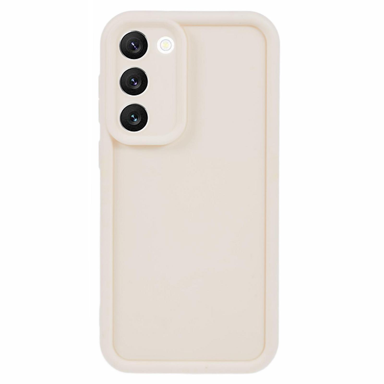 

For Samsung Galaxy S22 5G Case Soft Matte Finish TPU Phone Cover Beige