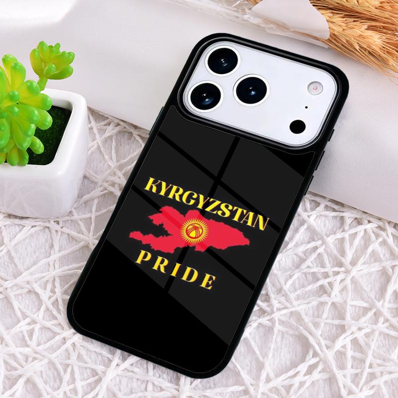 Kyrgyzstan Flag Phone Case for iPhone 17 Air 16 15 11 12 14 13 Pro Max Shockproof Cover