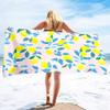 Zitronen Strandtuch Mikrofaser Ultra Weich Super Wasserabsorbierend Pool- und Badetücher Leicht Schnelltrocknend und Sandfreies Handtuch