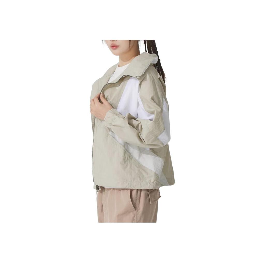 Under Armour Color Block Training Comfort Jacket Women Jackets Khaki Gray 1389317-289