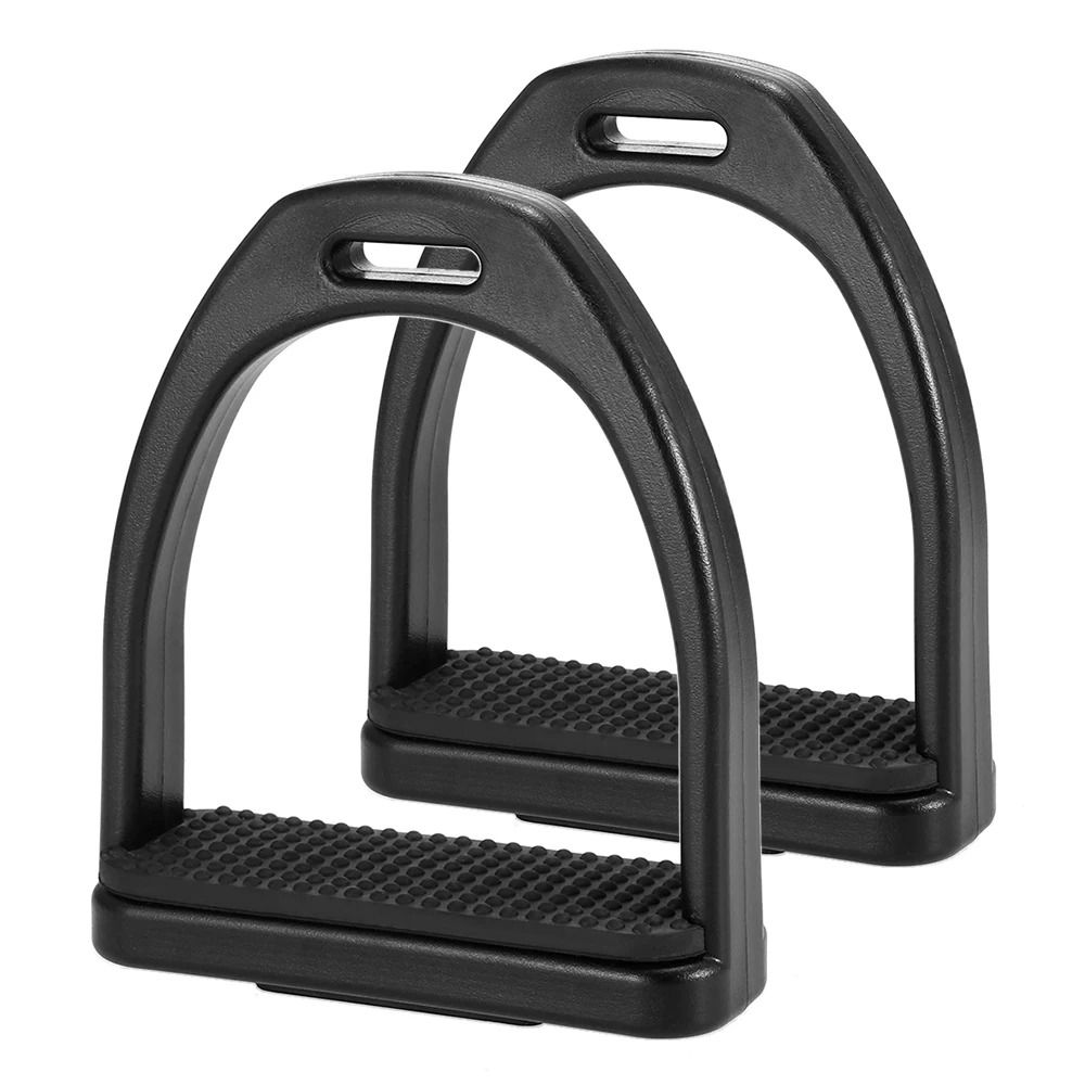1Pair Black Nonslip Saddle Engineering Plastics Equestrian Equipment  Horse Tool Accessories
