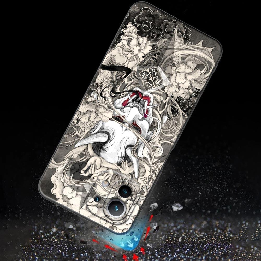 Samurai Ghost Hannya Ukiyo-E Mask For Xiaomi 15 Ultra 11T 13T 14T Pro 11 Phone Case Mi POCO X7 M7 F7 Pro F5 F6 M6 X3 X5 X6 Cover