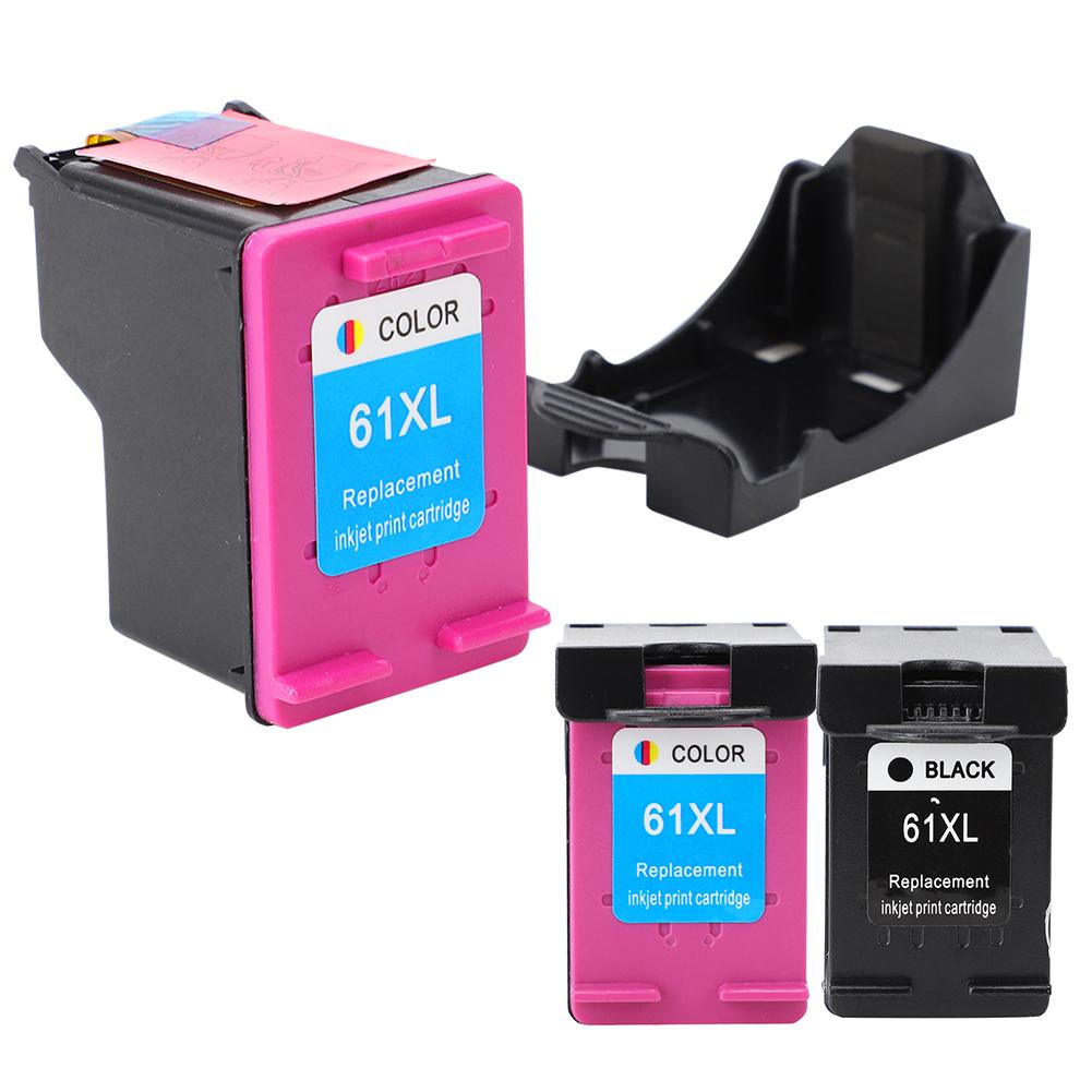 For  61 XL Officejet 2620 4639 Deskjet 1000 1050 2000 Printer Refillable Ink Cartridge