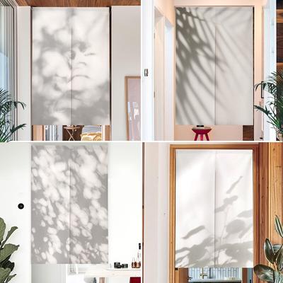 Nordic Ins Pflanze Schatten Polyester Tür Vorhang Schlafzimmer Küche Fume-proof Atmungsaktive Partition Vorhang Hotel Zimmer Tür Vorhang
