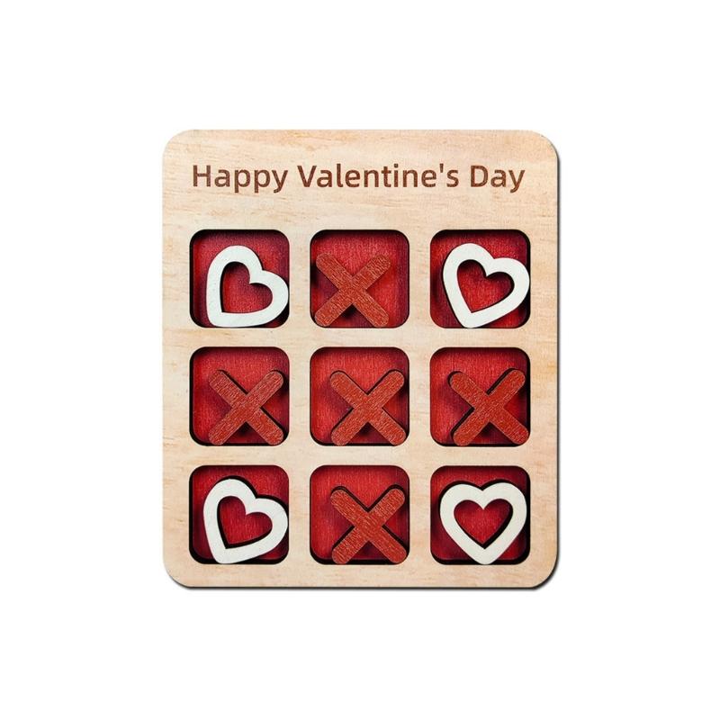 

Compacts Wood Board Game with Easyly Carry Valentines Classroom Exchange Game Family Fun Learning Activity Gift 1